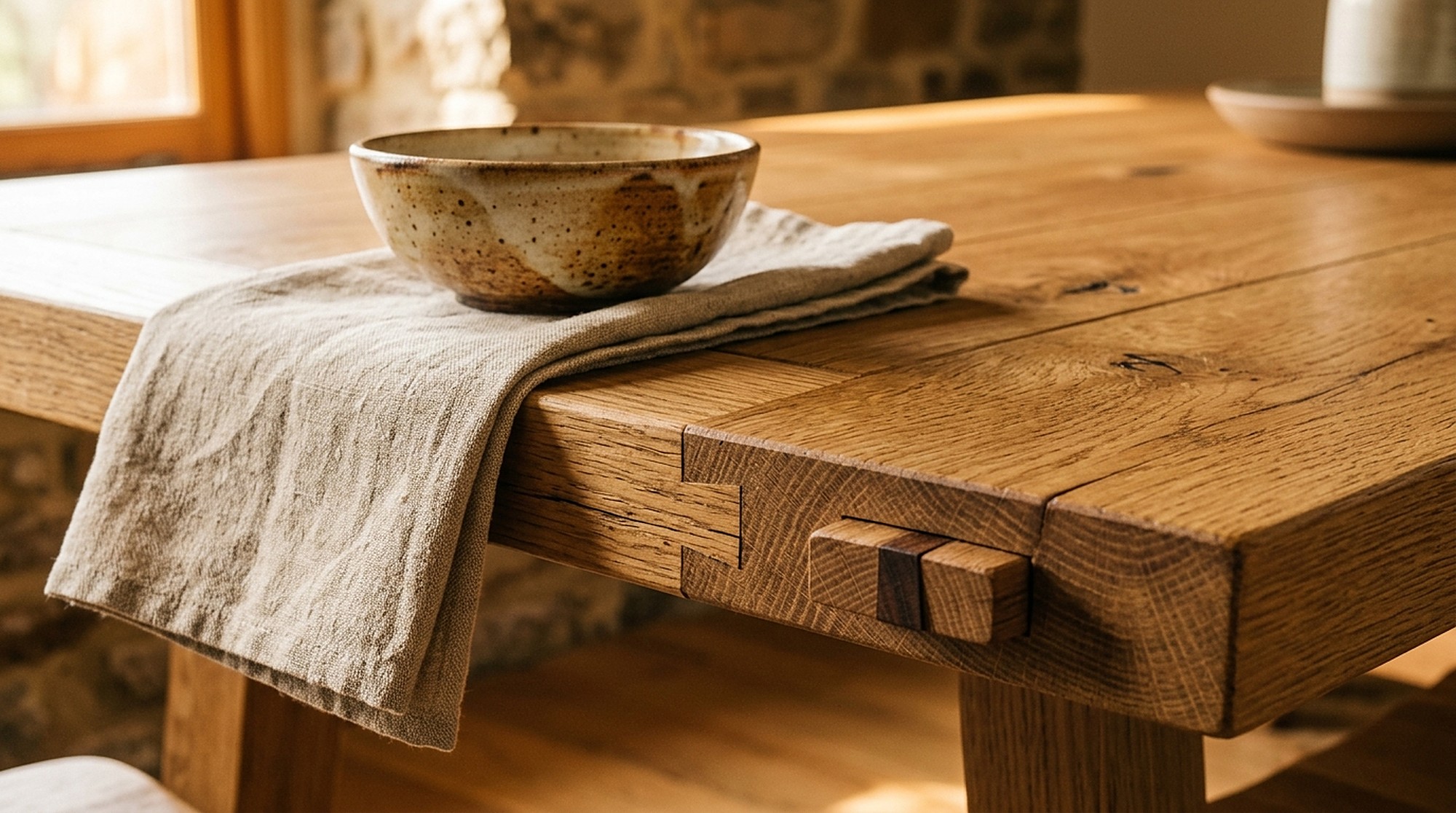 The Ridge Table in a light dining room